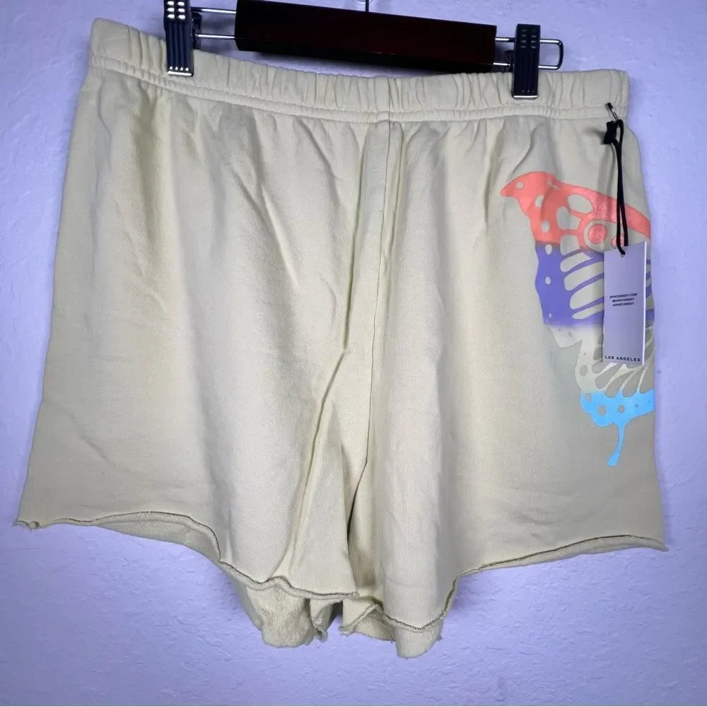 Spirit jersey comfy sweat shorts  🦋 yellow 🦋 butterfly 🦋 large